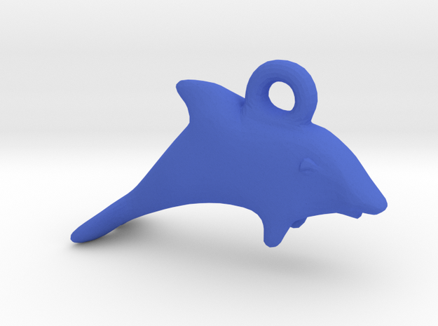 Dolphin Charm in Blue Processed Versatile Plastic
