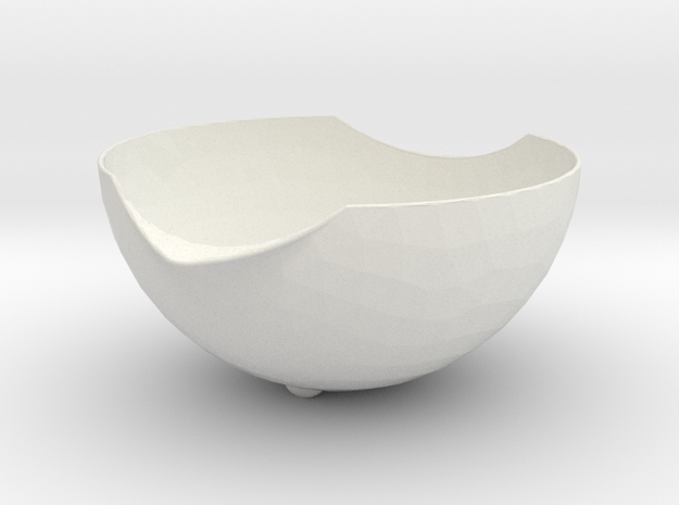 Bowl-to-stack in White Natural Versatile Plastic