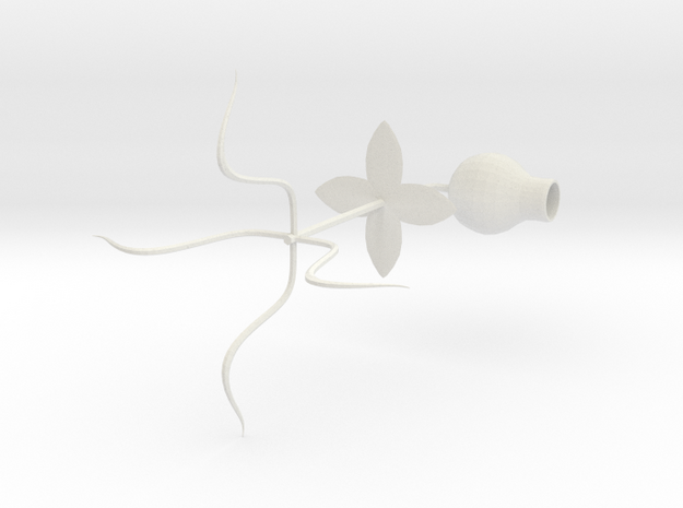 Plant Sprout Shooter in White Natural Versatile Plastic: Extra Small