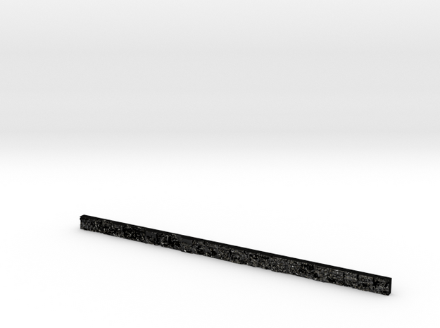 slightly off 2 feet ruler in Matte Black Steel