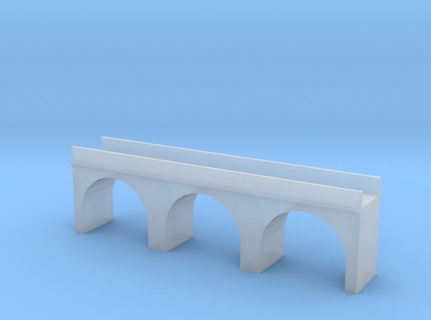 (1:450) Triple Arch Single Track 60mm Bridge in Tan Fine Detail Plastic