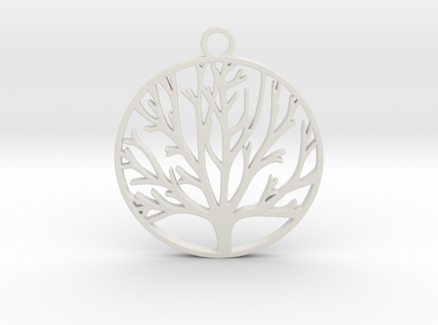 Tree of Life  in White Natural Versatile Plastic