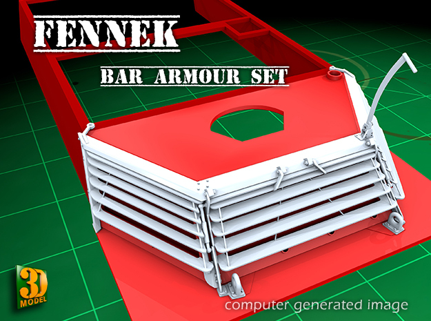 Dutch FENNEK BAR-armour (1/35) in Smooth Fine Detail Plastic