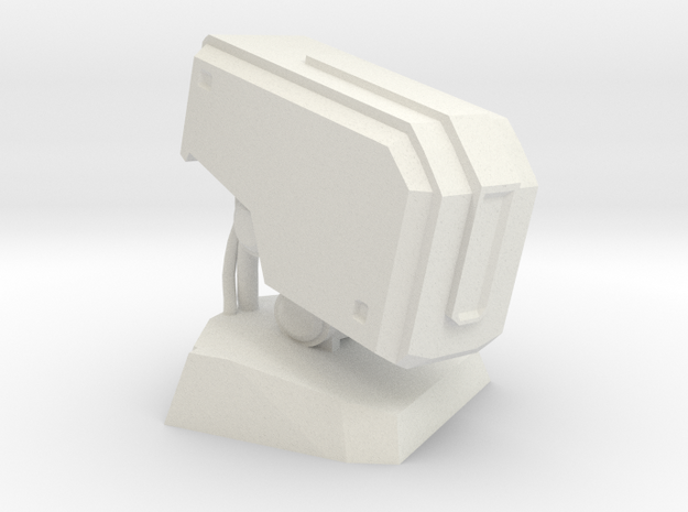 Bastion Head Bust in White Natural Versatile Plastic