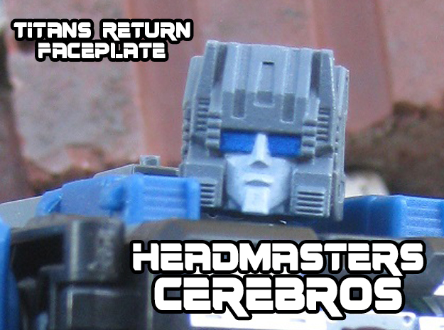 Cerebros, Headmasters Style (Titans Return) in Smooth Fine Detail Plastic