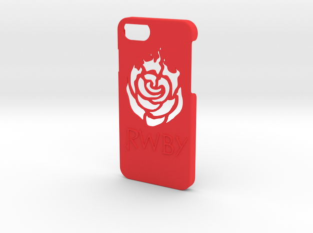 Iphone 7 RWBY Case in Red Processed Versatile Plastic