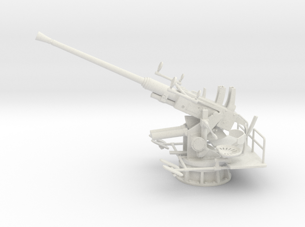 Best Cost 1/20 USN Single 40mm Bofors [Elevated] in White Natural Versatile Plastic