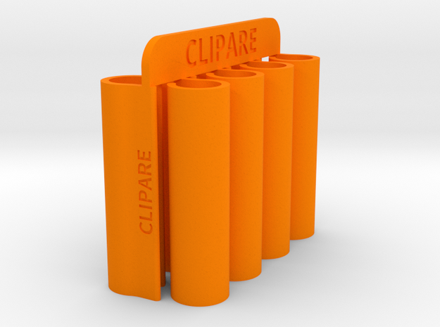 CLIPARE x 8 (for 2 pair of shoes) in Orange Processed Versatile Plastic