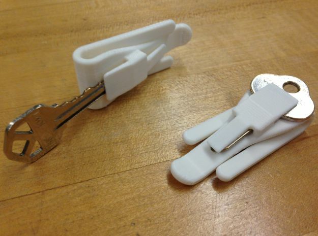 KeyClamp in White Natural Versatile Plastic