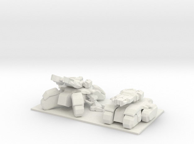 1/150 SeigeTank Both Modes in White Natural Versatile Plastic