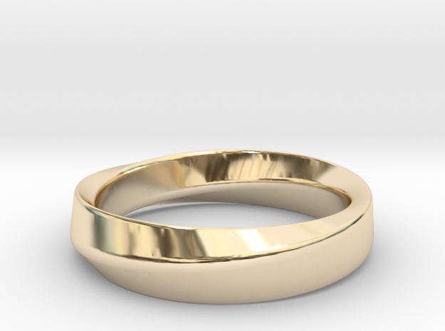 Mobius in 14k Gold Plated Brass