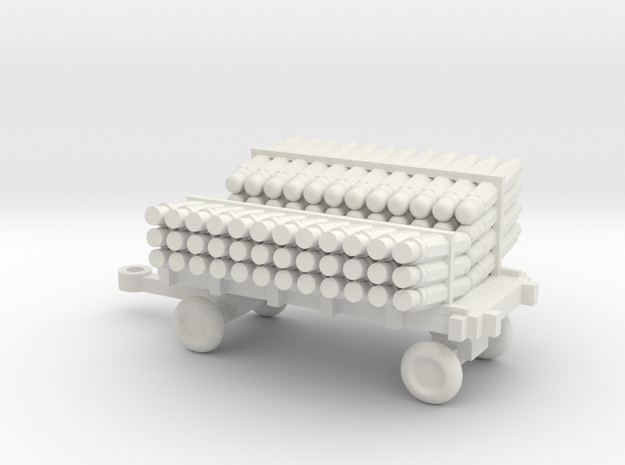 1/72 Scale SonoBouy Cart Loaded in White Natural Versatile Plastic