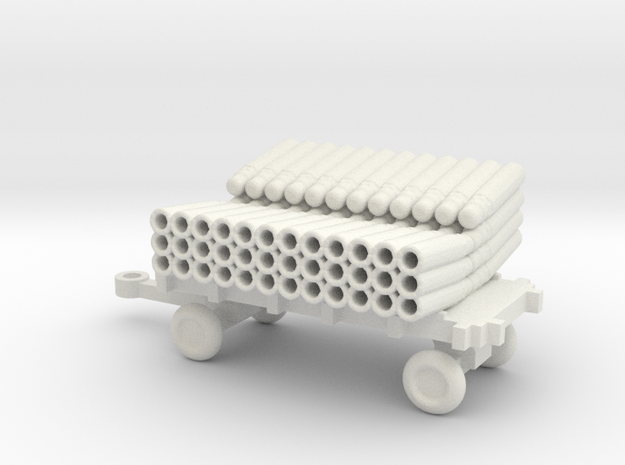 1/72 Scale SonoBouy Cart Empty in White Natural Versatile Plastic