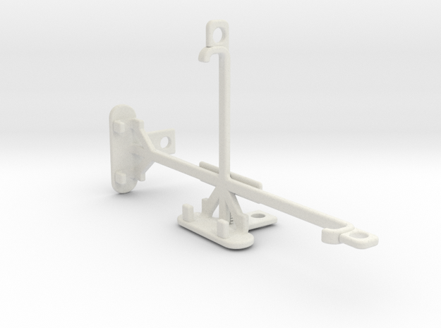LG X Skin tripod & stabilizer mount in White Natural Versatile Plastic