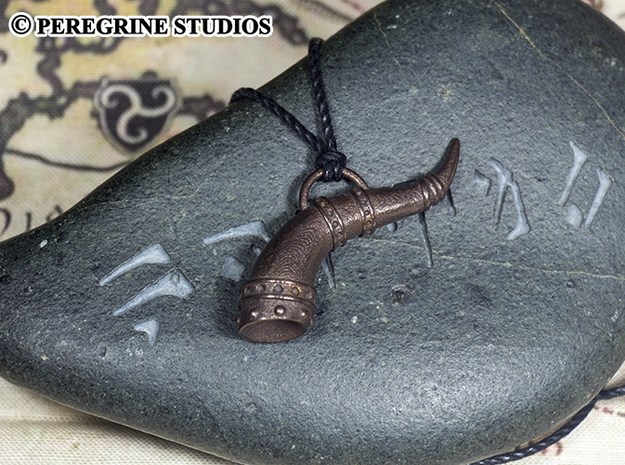 Pendant - Amulet of Stendarr in Polished Bronze Steel