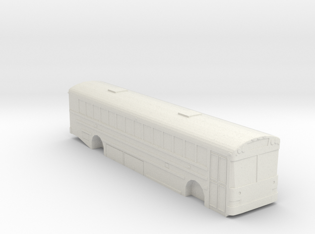 IC RE 300 School Bus S Scale 1/64 in White Natural Versatile Plastic