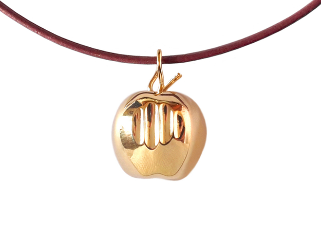 Mela pendant (cm 2) in Polished Brass