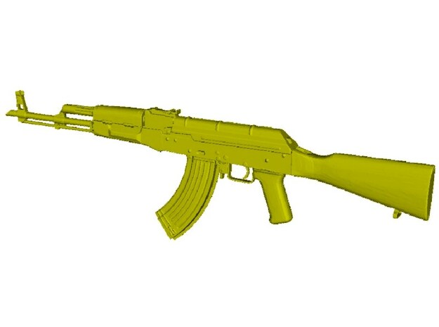 1/24 scale Avtomat Kalashnikova AK-47 rifle x 1 in Tan Fine Detail Plastic