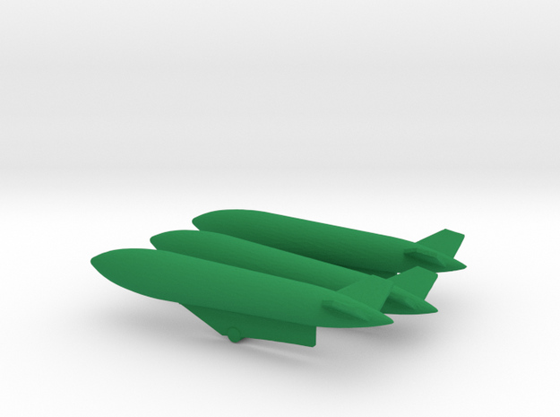 1/144 1200 L Drop Tank Set with pylons for Sepecat in Green Processed Versatile Plastic