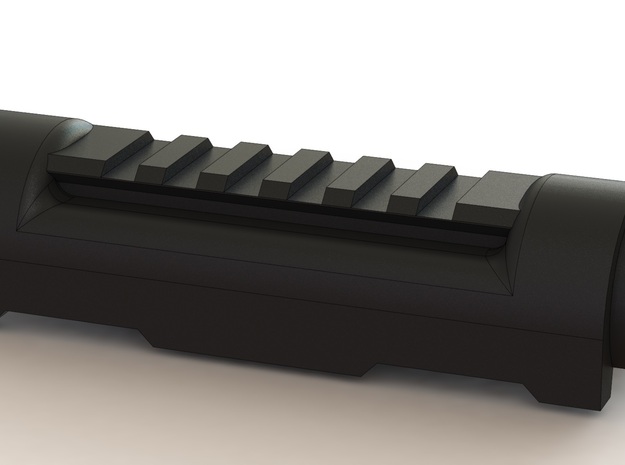 Railed Handguard for AK74u (low profile version) in Black Natural Versatile Plastic