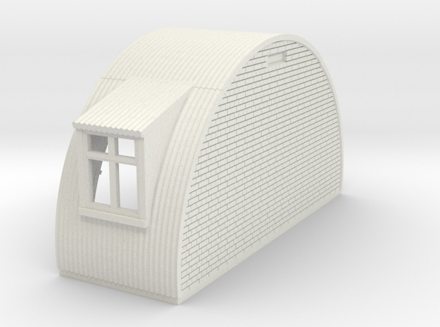 N-87-complete-nissen-hut-end-brick-door-wind-16-36 in White Natural Versatile Plastic