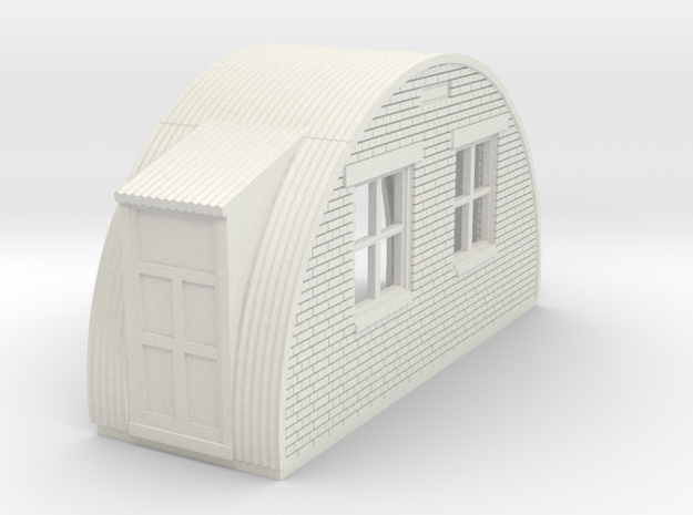 N-87-complete-nissen-hut-back-brick-2-doors-16-36- in White Natural Versatile Plastic