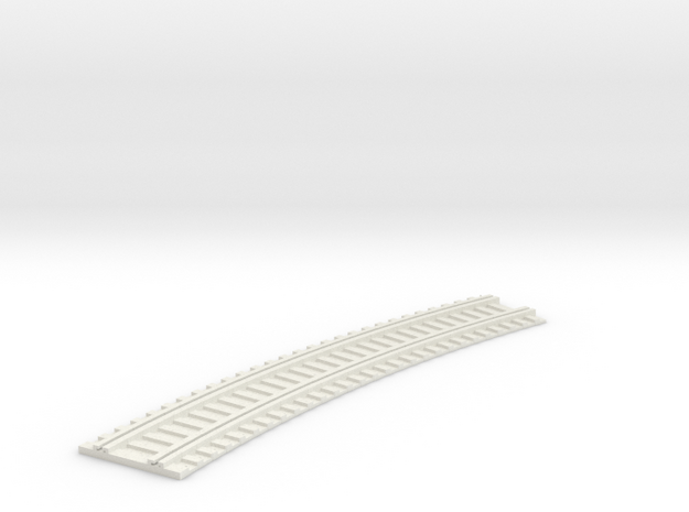 X-165-b2b-long-curved-r2-track-joiner-1a in White Natural Versatile Plastic