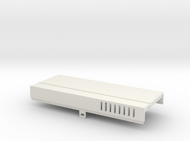 Amiga 1000 Front Expansion Cover in White Natural Versatile Plastic