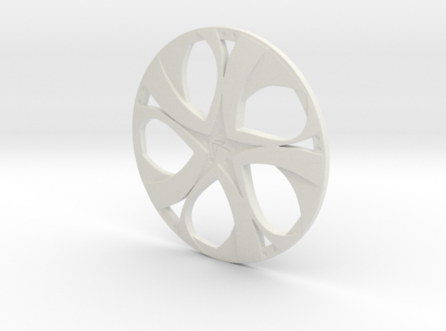 Wheel in White Natural Versatile Plastic
