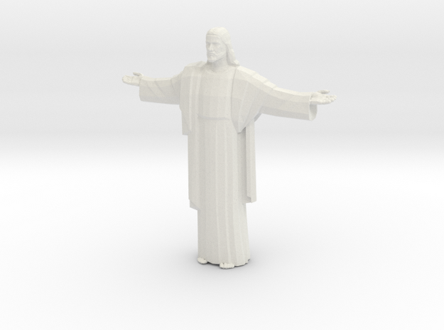 Cristo-redentor Tall in White Natural Versatile Plastic