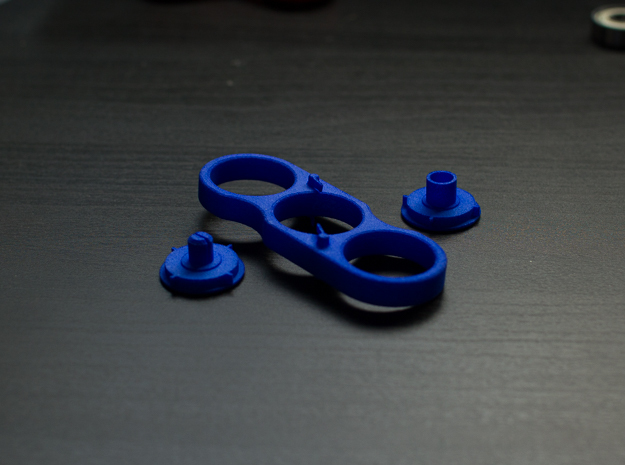The Jackhammer - Fidget Spinner Clicker - EDC in Blue Processed Versatile Plastic
