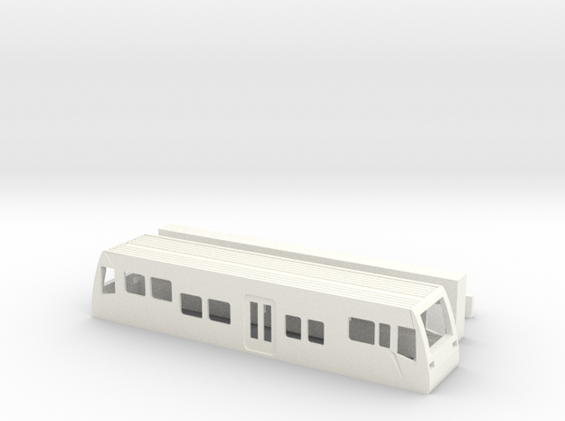 LVT Burgenlandbahn TT 1/120 1-120 1:120  Standmode in White Processed Versatile Plastic: 1:120 - TT