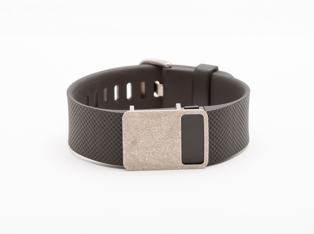 Steel Rasa slide for Fitbit Charge & Charge HR in Polished Nickel Steel