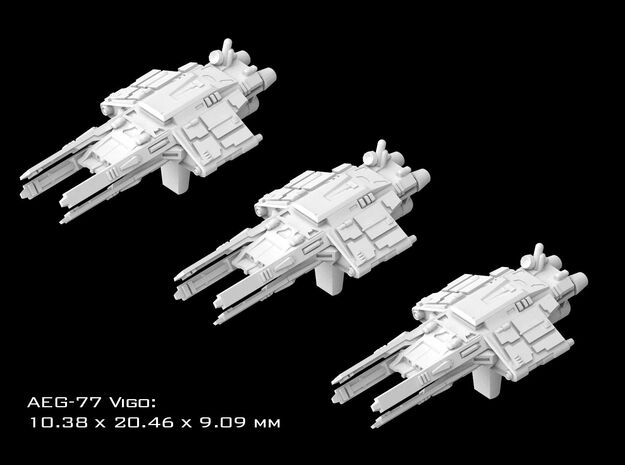 (Armada) 3x AEG-77 Vigo in Tan Fine Detail Plastic