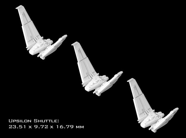 (Armada) 3x Upsilon Shuttle in Tan Fine Detail Plastic