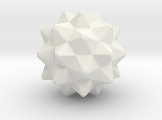 Spikey ball in White Natural Versatile Plastic