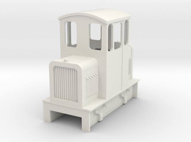 09 Centercab diesel loco 3a  in White Natural Versatile Plastic