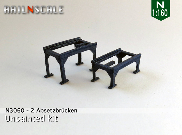 2 Absetzbrücken (N 1:160) in Tan Fine Detail Plastic