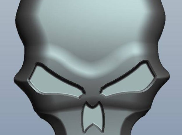 Judge Dredd: SJS Helmet Skull Mod in White Natural Versatile Plastic