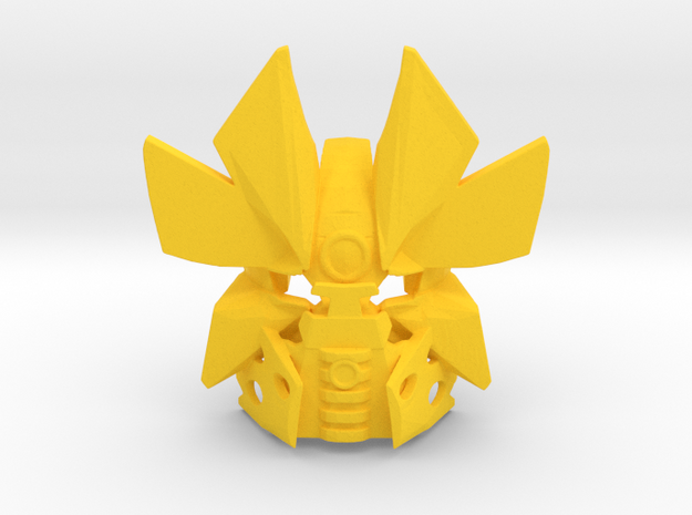 Gen II  Clip On- Mask Of Time - Complete  in Yellow Processed Versatile Plastic