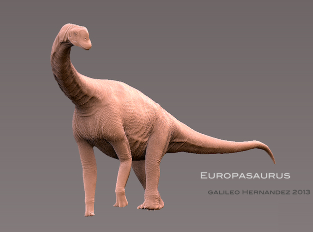 Europasaurus1:35 v2 in White Natural Versatile Plastic