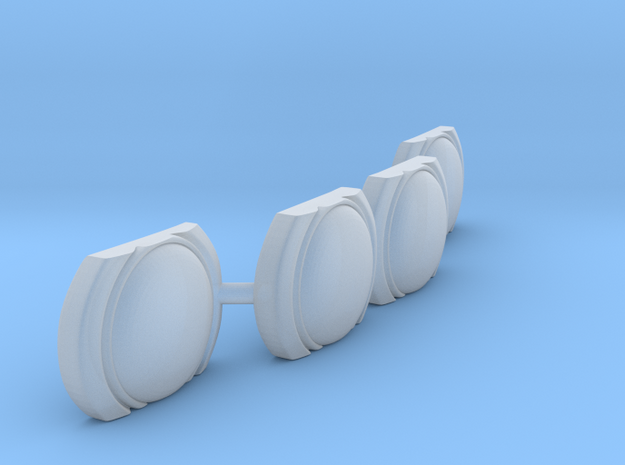 Futurliner Front Lights in Smooth Fine Detail Plastic