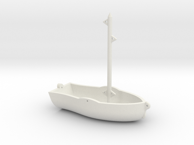 Ready For Sails  in White Natural Versatile Plastic: 1:18