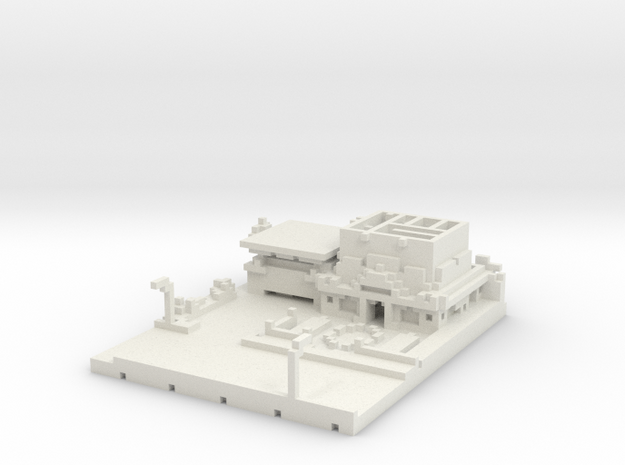 Blockingdead Police Office Part 1 in White Natural Versatile Plastic: Medium