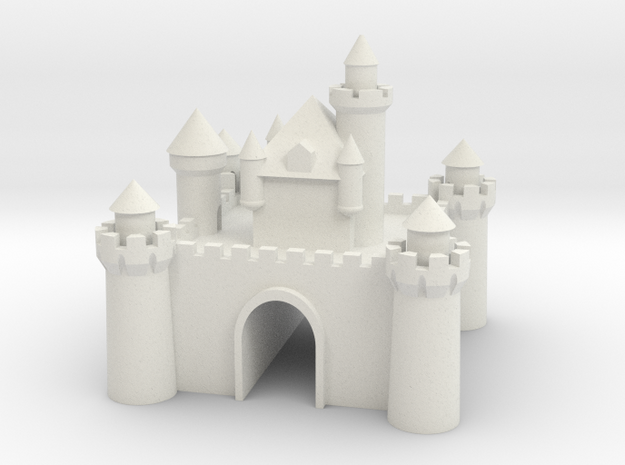 Castle - Porcelain - Zscale in White Natural Versatile Plastic