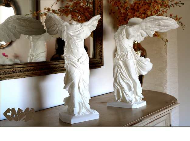Winged Victory (5" tall) in White Natural Versatile Plastic