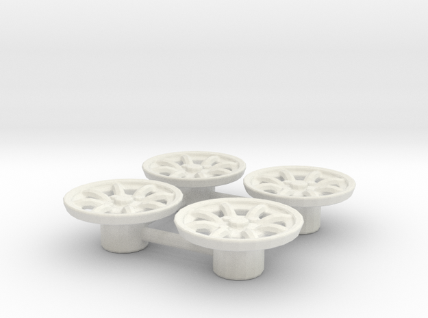 Tapacubos Minilite 16 in White Natural Versatile Plastic
