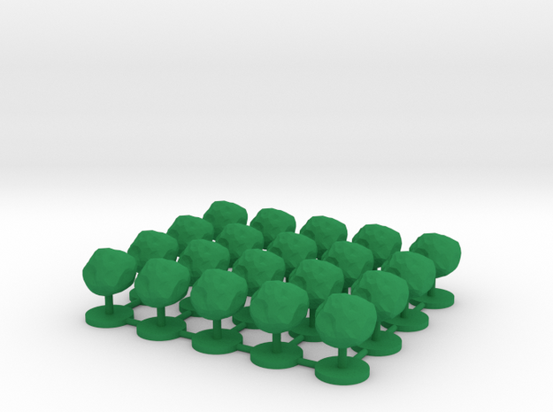 Game Piece, Asteroid, 20-set in Green Processed Versatile Plastic