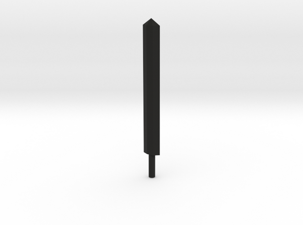 Genericon Broad Sword in Black Natural Versatile Plastic