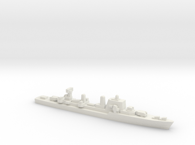 Halland-class destroyer, 1/2400 in White Natural Versatile Plastic
